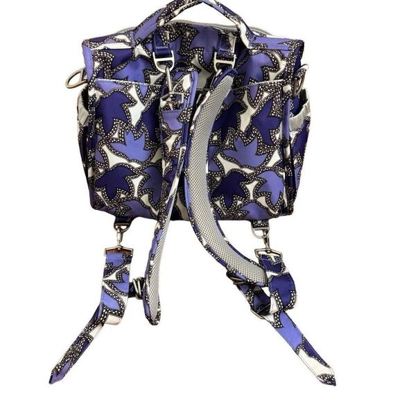 Ju-Ju-Be B.F.F. Diaper Bag Backpack in Lilac Lace Purple Leaf Print - Picture 5 of 16